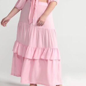 Tiered Ruffle Maxi Skirt XL
